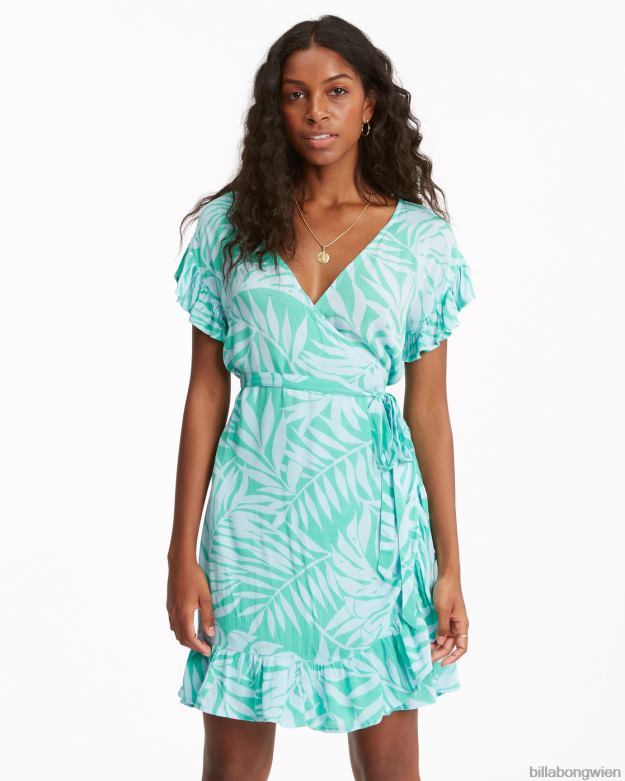 Billabong Clothing 00V682299 | Billabong Wickel- und Rollwebkleid tropisches Grün Frauen