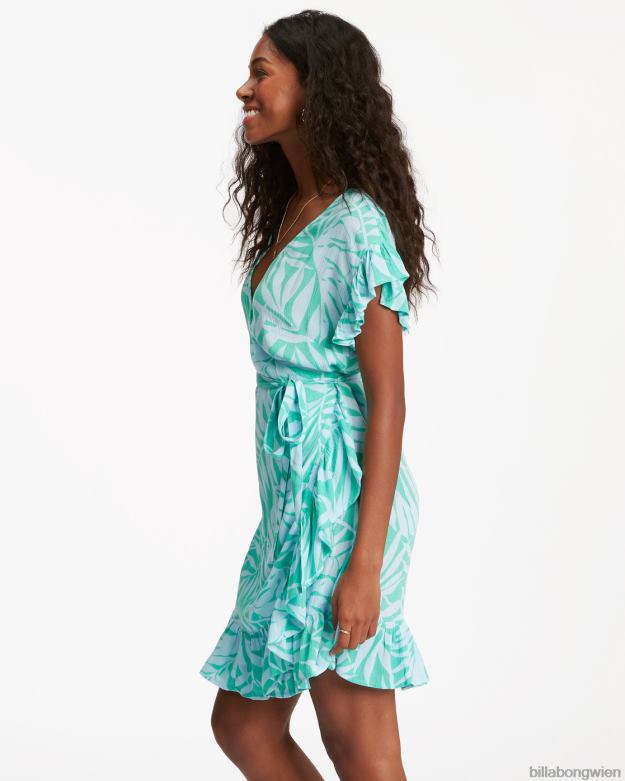 Billabong Clothing 00V682299 | Billabong Wickel- und Rollwebkleid tropisches Grün Frauen