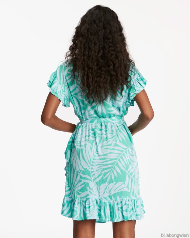 Billabong Clothing 00V682299 | Billabong Wickel- und Rollwebkleid tropisches Grün Frauen