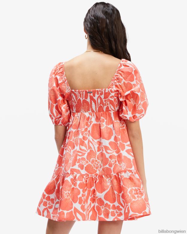 Billabong Clothing 00V682323 | Billabong Be Mine Babydoll-Kleid Orangen-Crush Frauen