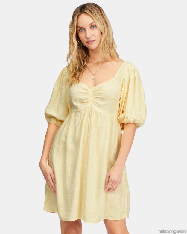 Billabong Clothing 00V682326 | Billabong Babydoll-Kleid mit Meeresseite Salzkristall Frauen