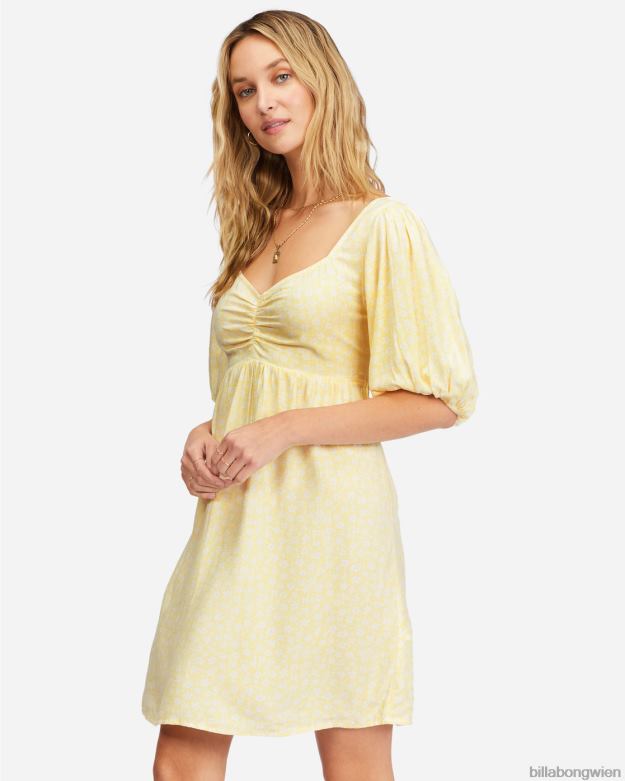 Billabong Clothing 00V682326 | Billabong Babydoll-Kleid mit Meeresseite Salzkristall Frauen