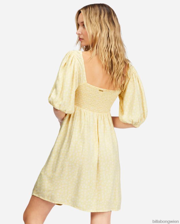Billabong Clothing 00V682326 | Billabong Babydoll-Kleid mit Meeresseite Salzkristall Frauen