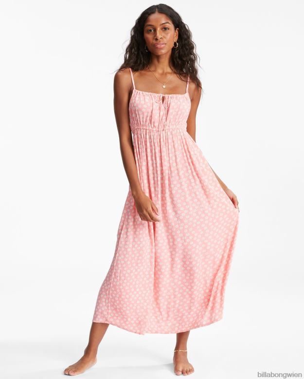 Billabong Clothing 00V682345 | Billabong Sommerliches Daydream-Midi-Slipkleid Sorbet Frauen