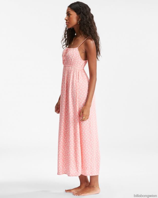 Billabong Clothing 00V682345 | Billabong Sommerliches Daydream-Midi-Slipkleid Sorbet Frauen