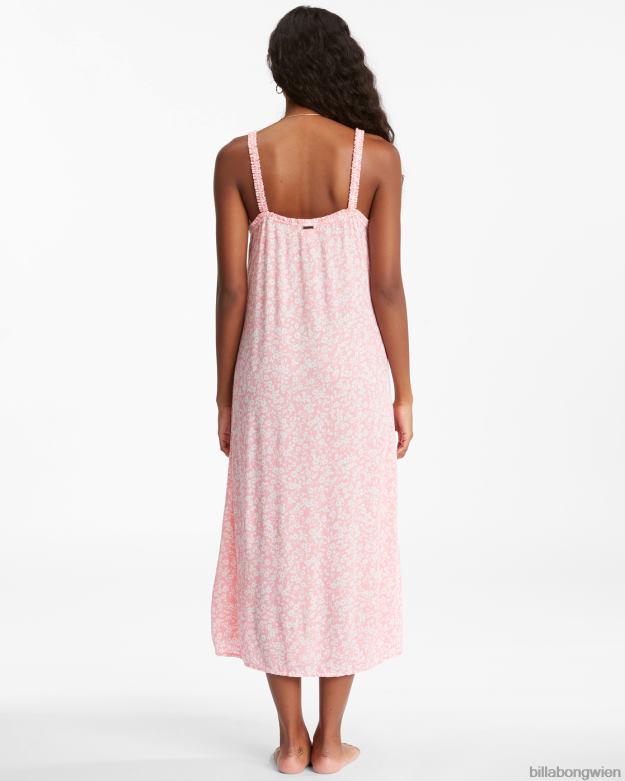 Billabong Clothing 00V682371 | Billabong Kleid mit süßen Kanten rosa Sonnenuntergang Frauen