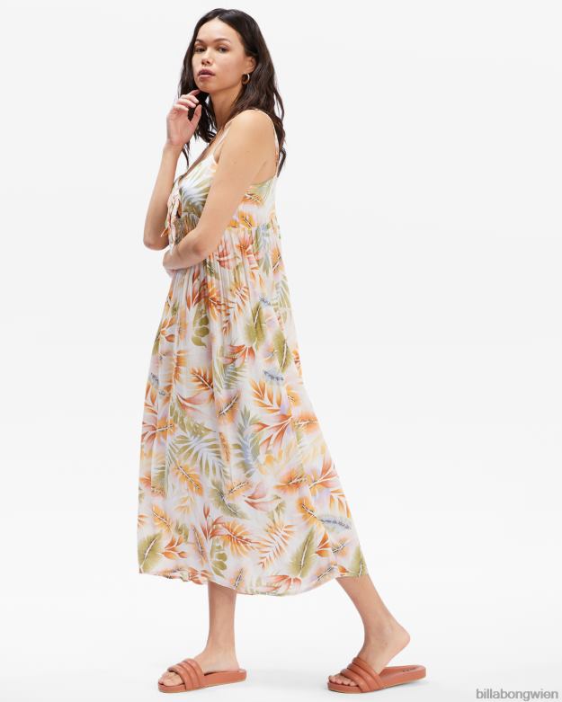 Billabong Clothing 00V682374 | Billabong Twist-It-Kleid weiß/mehrfarbig Frauen
