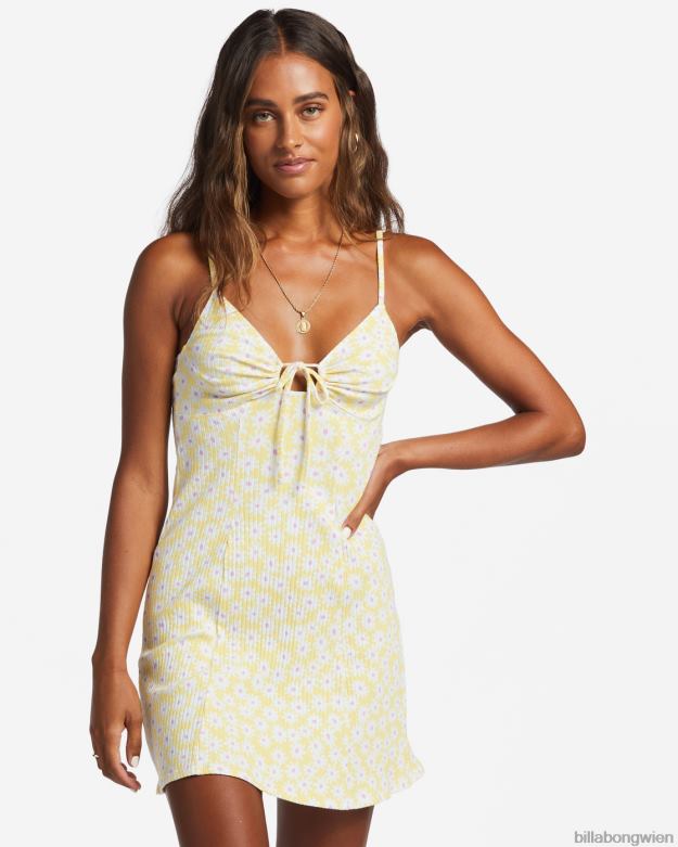 Billabong Clothing 00V682830 | Billabong Sunny Garden Rippstrickkleid Sonnenstrahl Frauen