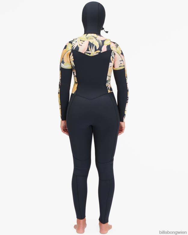 Billabong Clothing 00V682593 | Billabong 4/3 Salty Dayz Voll-Neoprenanzug mit Kapuze Dschungelnacht Frauen
