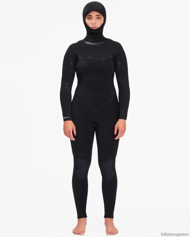 Billabong Clothing 00V682593 | Billabong 4/3 Salty Dayz Voll-Neoprenanzug mit Kapuze Dschungelnacht Frauen
