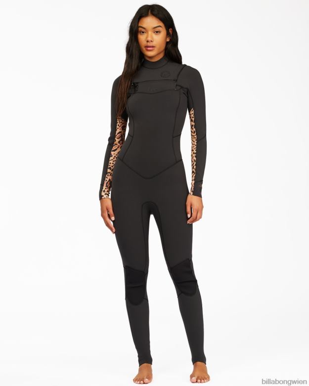 Billabong Clothing 00V682596 | Billabong 3/2 Salty Dayz Neoprenanzug mit Brustreißverschluss Tier Frauen