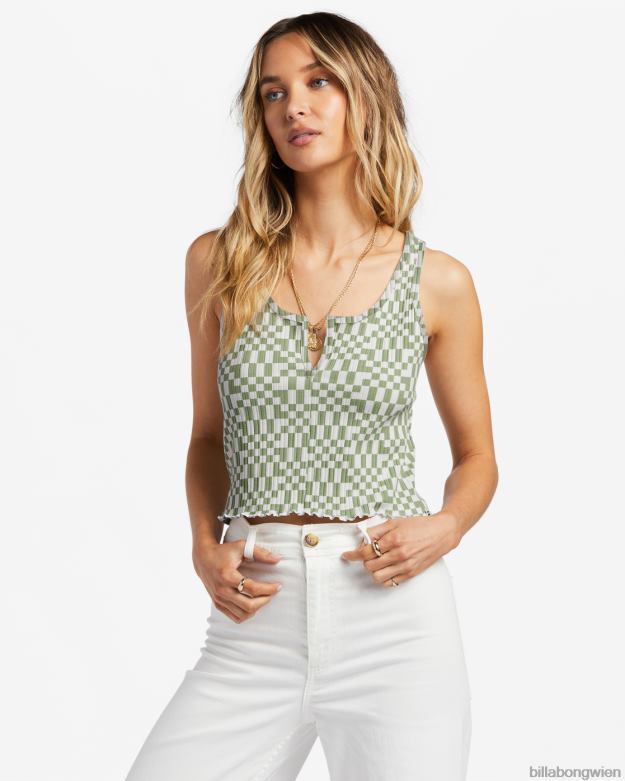 Billabong Clothing 00V681800 | Billabong Tanktop mit Kerbe Avocado Frauen
