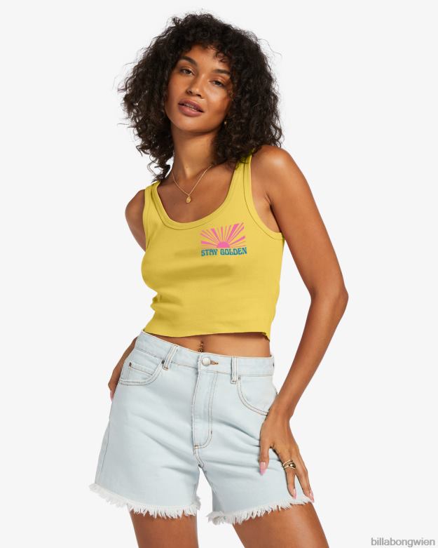 Billabong Clothing 00V681855 | Billabong Strahlen Sie den ganzen Tag Tanktop Honigbiene Frauen