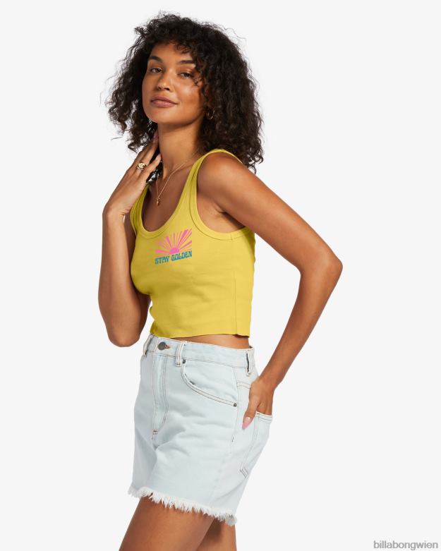 Billabong Clothing 00V681855 | Billabong Strahlen Sie den ganzen Tag Tanktop Honigbiene Frauen