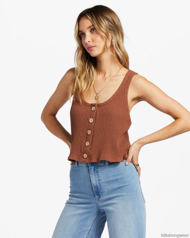 Billabong Clothing 00V681916 | Billabong Mach weiter, Tanktop geröstete Kokosnuss Frauen