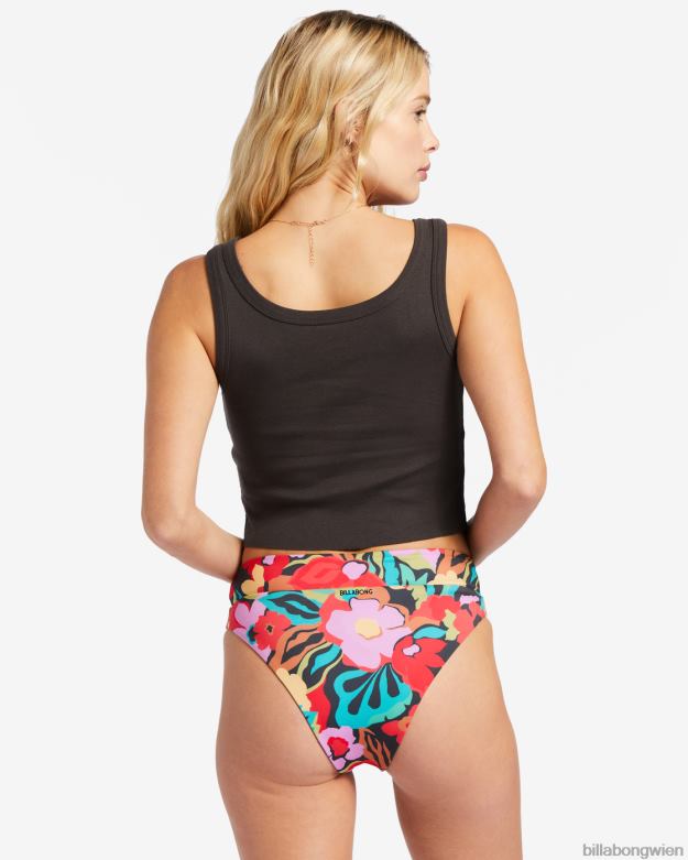Billabong Clothing 00V681995 | Billabong Kurz geschnittenes Kamea Lava Arch-Tanktop aus schwarz Frauen