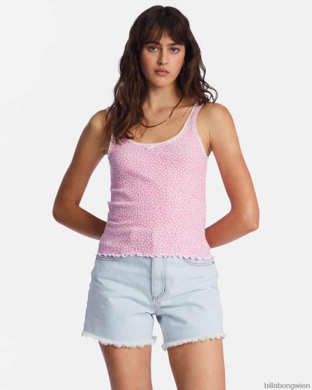 Billabong Clothing 00V682126 | Billabong Bis zum Morgengrauen-Tanktop fröhliches Rosa Frauen