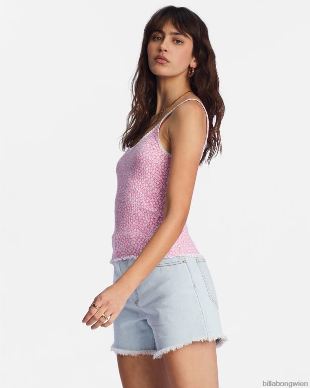 Billabong Clothing 00V682126 | Billabong Bis zum Morgengrauen-Tanktop fröhliches Rosa Frauen