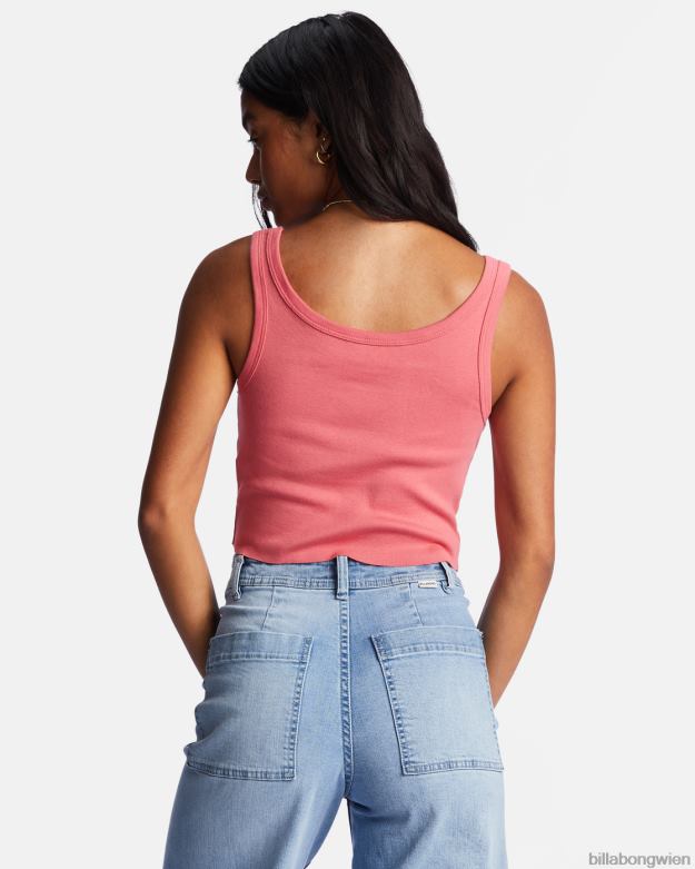 Billabong Clothing 00V682192 | Billabong Keep Shining, kurzes Tanktop zartes Rosa Frauen