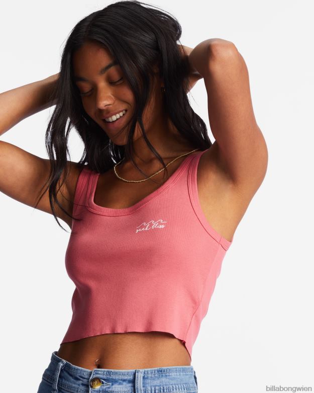Billabong Clothing 00V682192 | Billabong Keep Shining, kurzes Tanktop zartes Rosa Frauen