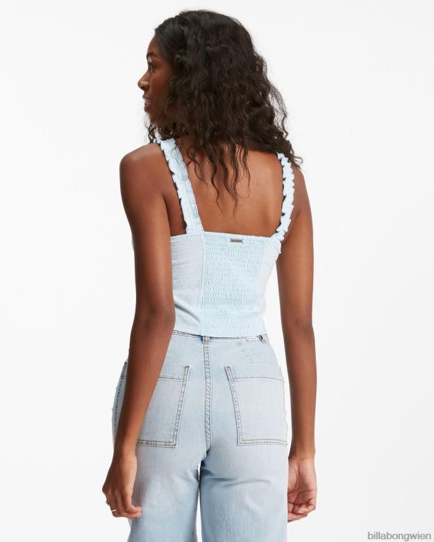 Billabong Clothing 00V682246 | Billabong Süßes Sommer-Strick-Tanktop Morgenhimmel Frauen
