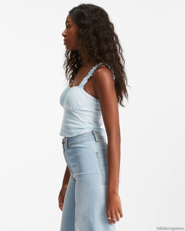 Billabong Clothing 00V682246 | Billabong Süßes Sommer-Strick-Tanktop Morgenhimmel Frauen