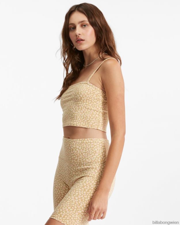 Billabong Clothing 00V682340 | Billabong Gestricktes Cami-Tanktop von Little Shores helles Sonnenuntergangsgold Frauen