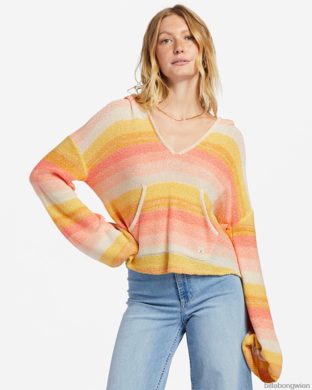 Billabong Clothing 00V681862 | Billabong Baja Beach Kapuzenpullover Pfirsichkuchen Frauen