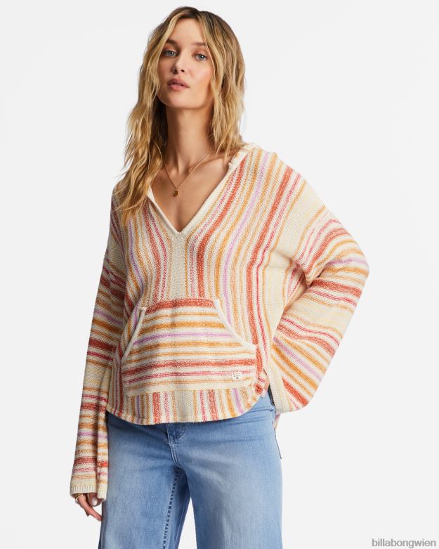 Billabong Clothing 00V682006 | Billabong Baja Beach Kapuzenpullover heller Mohn Frauen