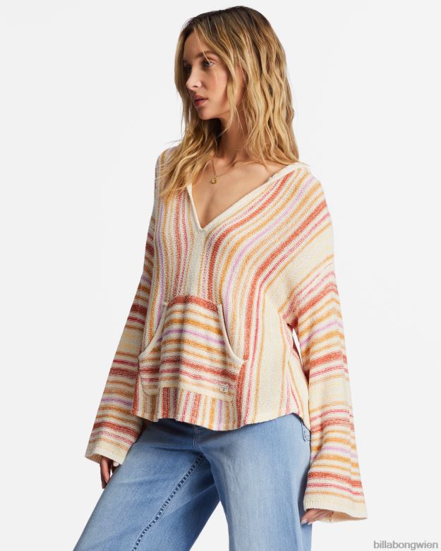Billabong Clothing 00V682006 | Billabong Baja Beach Kapuzenpullover heller Mohn Frauen
