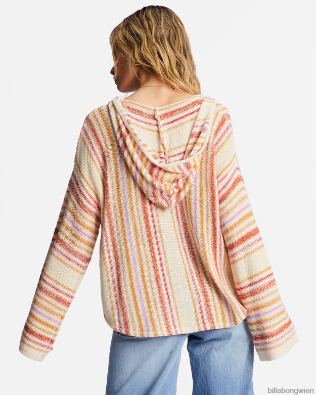 Billabong Clothing 00V682006 | Billabong Baja Beach Kapuzenpullover heller Mohn Frauen