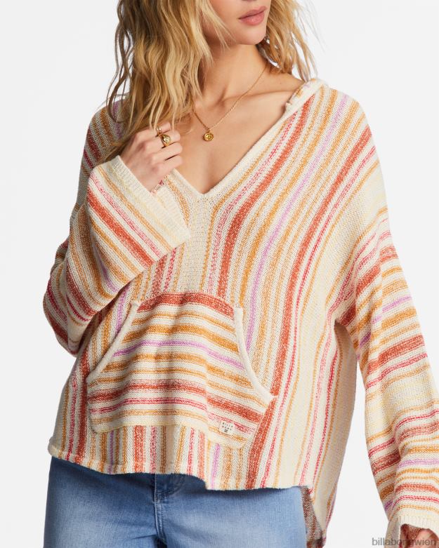 Billabong Clothing 00V682006 | Billabong Baja Beach Kapuzenpullover heller Mohn Frauen