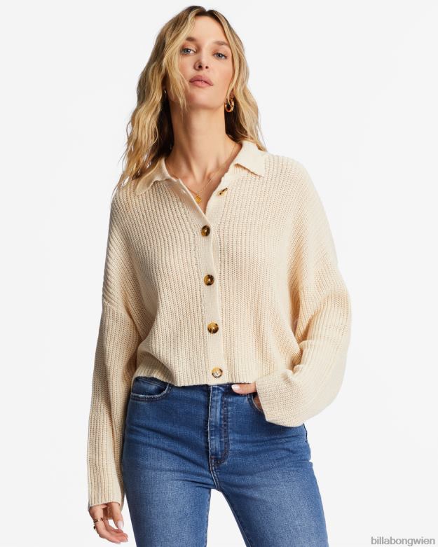 Billabong Clothing 00V682153 | Billabong Bleiben Sie aktuell gemütlicher Pullover weiße Kappe Frauen