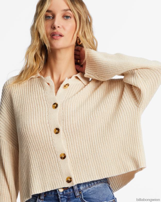 Billabong Clothing 00V682153 | Billabong Bleiben Sie aktuell gemütlicher Pullover weiße Kappe Frauen