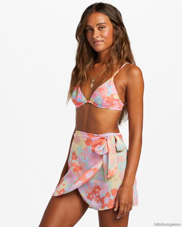 Billabong Clothing 00V681343 | Billabong Under Wraps Mini-Wickelrock Pfirsichkuchen Frauen