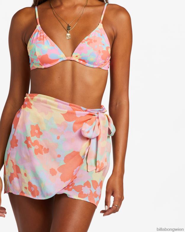 Billabong Clothing 00V681343 | Billabong Under Wraps Mini-Wickelrock Pfirsichkuchen Frauen