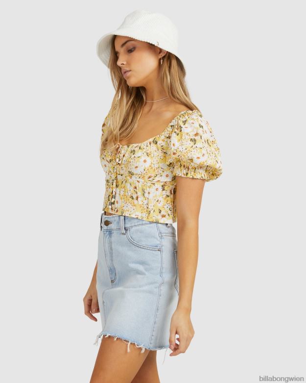 Billabong Clothing 00V682353 | Billabong so glücklicher Jeans-Minirock gealtertes Indigo Frauen