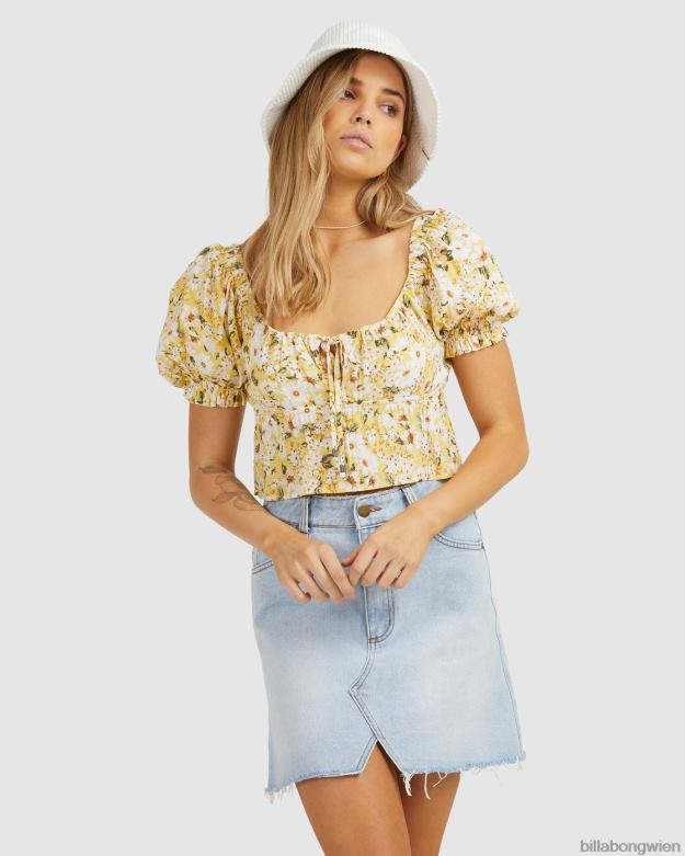 Billabong Clothing 00V682353 | Billabong so glücklicher Jeans-Minirock gealtertes Indigo Frauen
