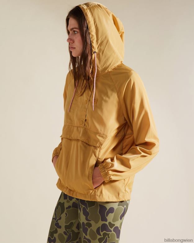Billabong Clothing 00V682360 | Billabong a/div-Trail entlang des Anorak-Pulloverrocks wilder Honig Frauen