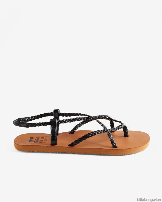 Billabong Clothing 00V682489 | Billabong Kreuzung mit geflochtenen Sandalen aus schwarz Frauen