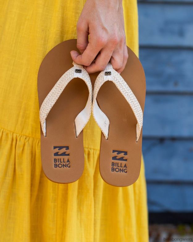 Billabong Clothing 00V682493 | Billabong Kai geflochtene Sandalen weiße Kappe Frauen