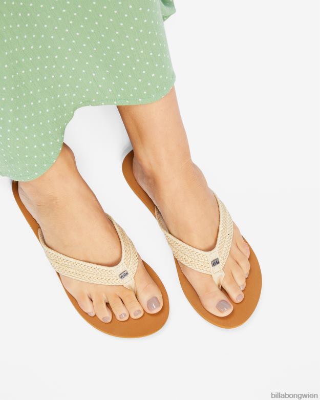 Billabong Clothing 00V682493 | Billabong Kai geflochtene Sandalen weiße Kappe Frauen