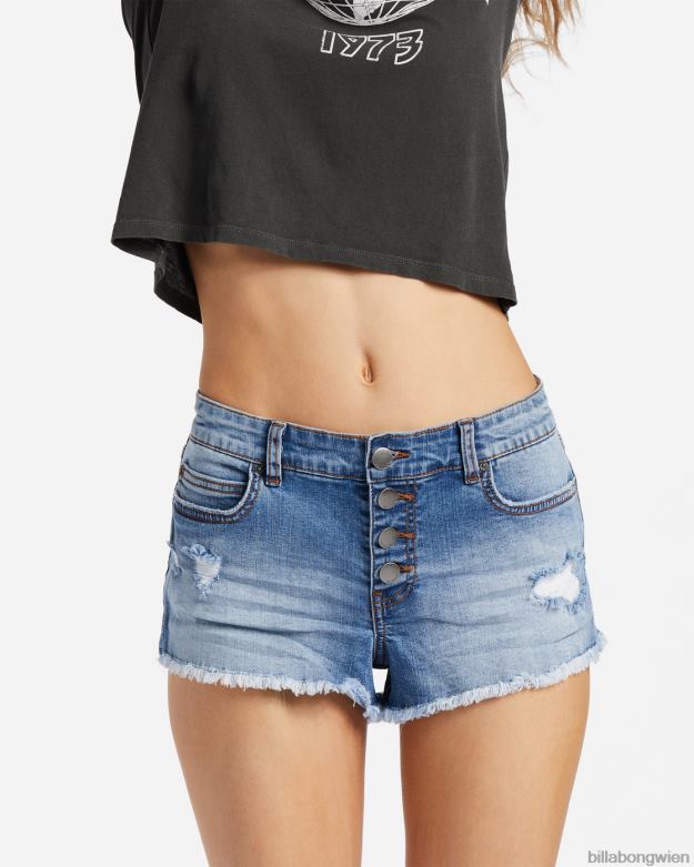 Billabong Clothing 00V681789 | Billabong Jeansshorts mit Knöpfen echtes Blau Frauen