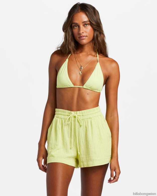 Billabong Clothing 00V681809 | Billabong Day Tripper-Shorts mit elastischem Bund helle Limette Frauen