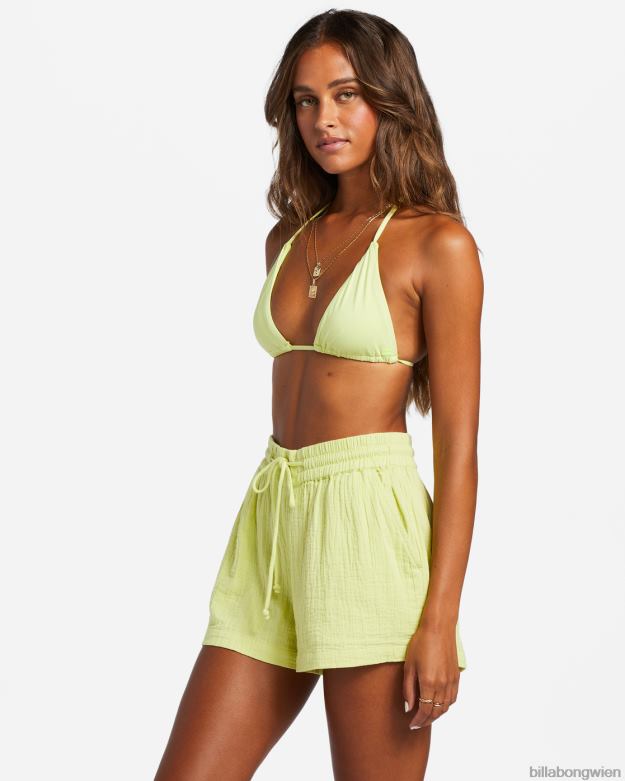 Billabong Clothing 00V681809 | Billabong Day Tripper-Shorts mit elastischem Bund helle Limette Frauen