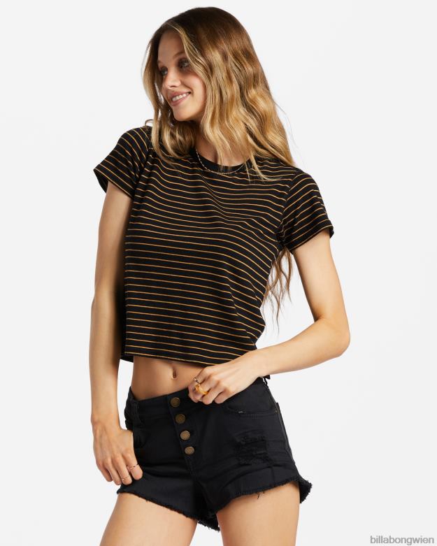 Billabong Clothing 00V681877 | Billabong Jeansshorts mit Knöpfen Schwarz Frauen