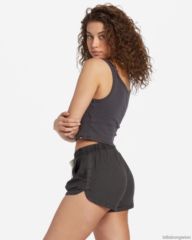 Billabong Clothing 00V681923 | Billabong Roadtrippin-Shorts mit elastischem Bund aus schwarz Frauen