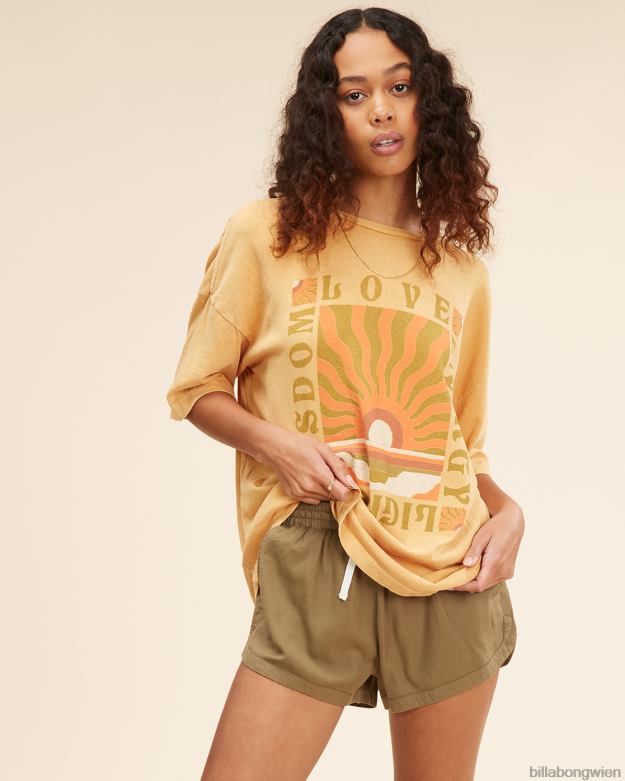 Billabong Clothing 00V681927 | Billabong Roadtrippin-Shorts mit elastischem Bund Salbei Frauen