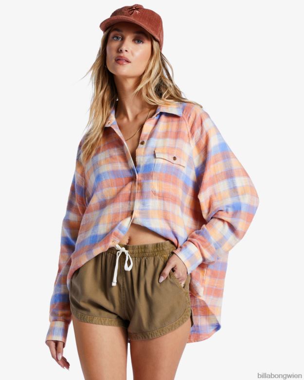 Billabong Clothing 00V681927 | Billabong Roadtrippin-Shorts mit elastischem Bund Salbei Frauen