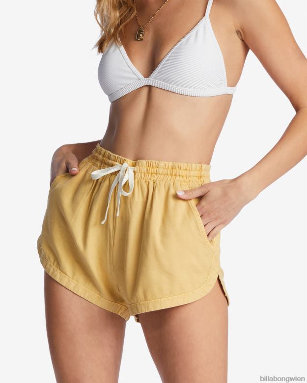 Billabong Clothing 00V681991 | Billabong Roadtrippin-Shorts mit elastischem Bund Goldküste Frauen